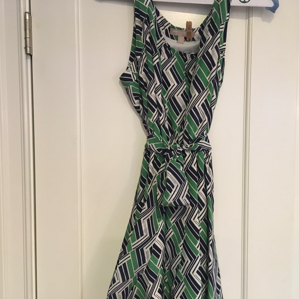 Vintage Banana Republic Geometric Silk Dress